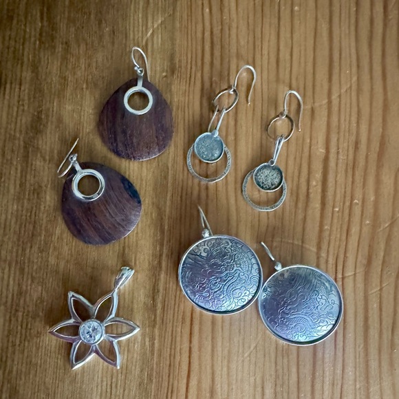 Silpada .924 Sterling Silver Lot, 20 Pieces, Necklaces, Earrings and More! - Picture 3 of 14